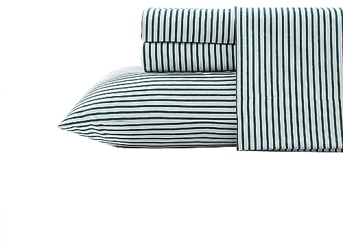 Nautica - Juego de sábanas King, Juego de Ropa de Cama de Franela cepillada, decoración Suave y acogedora para el hogar (Harmead, King)