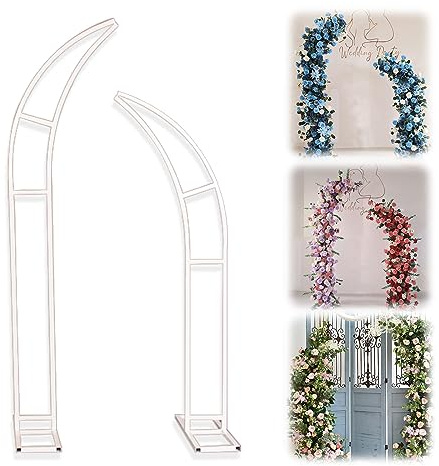 Arche Mariage Metal, Kit D'arche De Ballons, Arche Ballon Anniversaire avec Une Paire De Bases Carrées pour Fête d'anniversaire, Mariage, Cérémonie, Arche Jardin