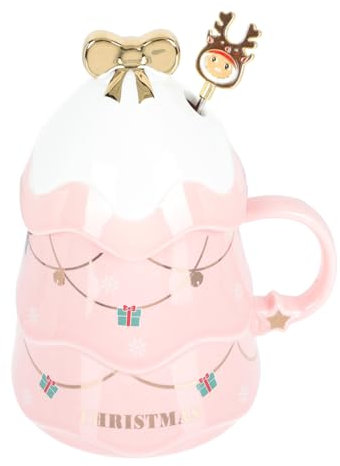 BESTonZON 1 Satz Weihnachtsbecher Weihnachtsbaum-tassen Heiße Kaltes Wasserbecher Cappuccino-tasse Latte Tasse Kaffee Trinkbecher Weihnachtstassen Konzentrieren Keramik Kind Schmücken
