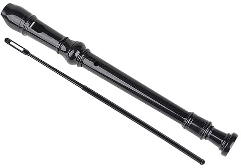 Sopranblockflöjt Flöjt Instrument Musik Sopranblockflöjt 8 Hål ABS nybörjare sopran blockflöjt (Color : Black)