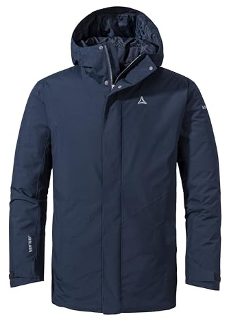 Schöffel Herren Parka Style Froda MNS, atmungsaktiver, wasserdichter Parka mit 2-Wege-Stretch, leichte Outdoorjacke mit verstellbarer Kapuze