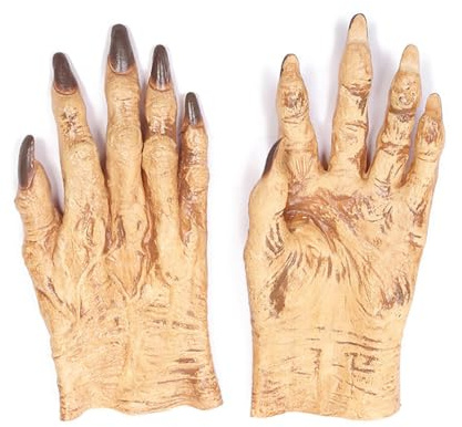 SJTJSPX Halloween Gloves Theme Party Carnival Cosplay Devil Witch Hands Zombie Wolf Terrifying Accessories Monster Animals Claw Day Of Death Gloves For Unisex Adults