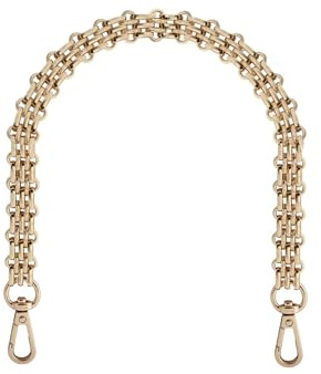 WANYI 30CM Taschenkette Metall Kette für Tasche, Taschengurte zum Wechseln Damen Taschenriemen Geldbörsenkette Trageriemen für DIY Umhängetasche Geldbörse Handtasche mit Karabiner (Dunkelgold)