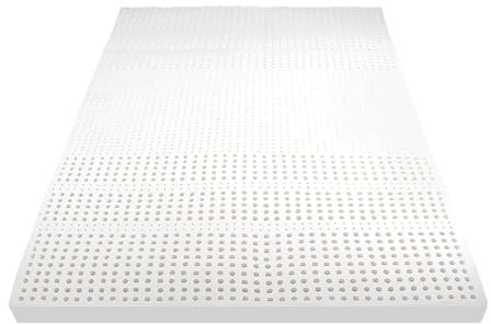 KUGGKKTP 100% natürlicher Latex, organisch, atmungsaktiv und komfortabel, langlebig und Nicht leicht zusammenzubrechen, Memory Foam-Matratzenauflage, 140 x 200 cm (55 x 79 Zoll)