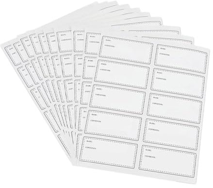 PLAFOPE Waterproof Labels for Bottles 50 Sheets of Day Labels for Party Food Canning Jar Date Stickers