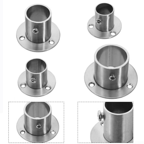 Flangia da parete in acciaio inox per soluzioni di montaggio sicure del tubo (25 mm)