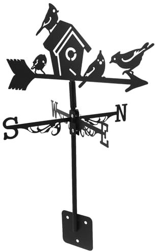 Milisten Metall Wetterfahne Für Dach Garten Kuppeln Windrichtungsanzeiger Windfahnen Werkzeug Gartendekorationswerkzeug Wetterfahne Dachmontage Außenbereich Statue