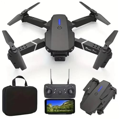 LKHLTBF A,Drone rc 4k Professionnel avec 3 Batteries, caméra Grand Angle 1080p HD, hélicoptère Pliable, WiFi FPV, Maintien en Hauteur, Jouet idéal pour l'extérieur