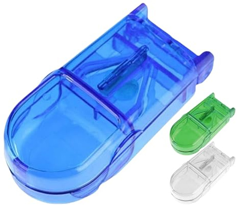 Tablettenschneider 3 Stck Tablettenteiler Für Große Und Kleine Tabletten | Benutzerfreundlicher Pillenzerkleinerer, Pillenschneider Mit Aufbewahrung Für Zuhause, Reisen, Alltag