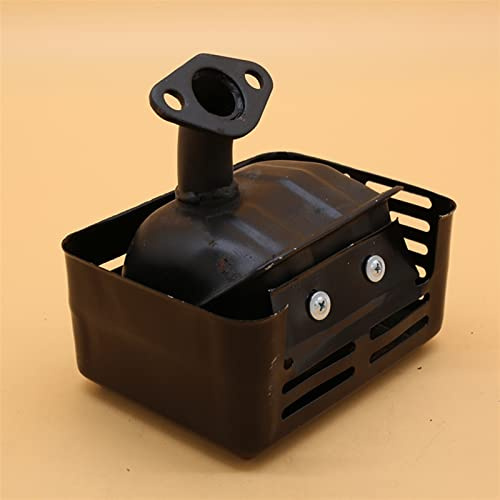 Yurefax Conjunto de silenciador de Escape GX120 GX160 GX200 168F 4HP 5,5 HP 6.5HP Motor recortador repuestos Kit de silenciador para Motosierra