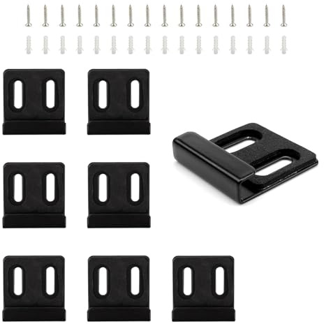 LINTRA 8 Pièces Accroche Miroir Mural, Fixation Miroir Lourd avec Tubes D'expansion et Vis, Accroche-Miroir pour Fixe Solidement Miroirs au Mur