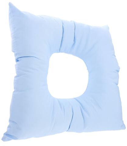 NIYANGLE Spa Face Pillow Blue Reusable Comfortable Hollow Face Cushion for Beauty Salon Massage Bed Mat