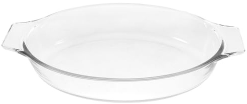 Garneck Glass Baking Dish 0.8l Borosilicate with Double Handles Oven Safe