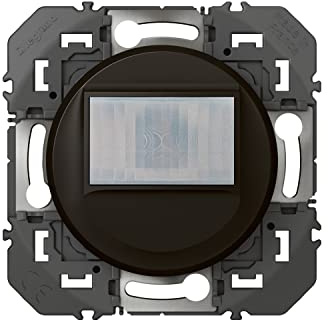 LEGRAND | Interruptor Automático Universal Composable Sin Neutros 100W Led Dooxie Negro, Detección De Movimiento Infrarrojo, Posible Control Remoto Sensibilidad Y Brillo Ajustables