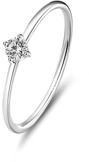 Epinki Hochzeitsring 18 Karat Gelbgold, Dünn Trauringe mit Diamant, Hochzeitsband Platin PT950 Echtes, Gr.47-65