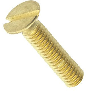 Senkschraube mit Schlitz DIN 963 Messing blank M 6 x 60-100 Stück