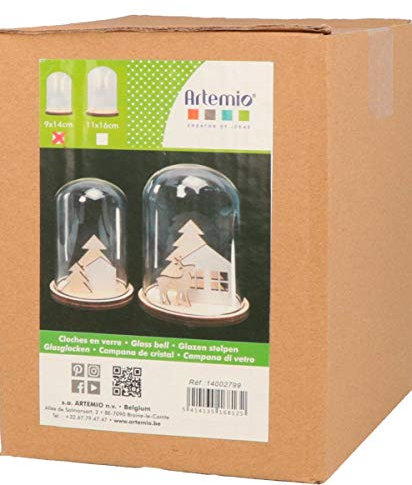Artemio 14002799 Campana in Vetro con Base
