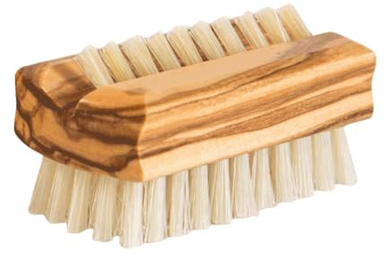 Nagelbürste Naturborsten Olivenholz klein (6cmx3cm)