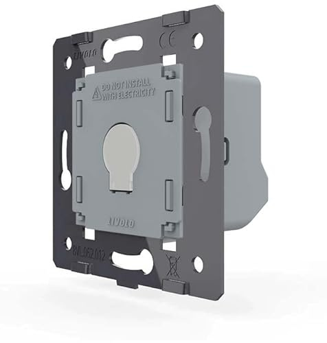Luxus Time Glas Touch Lichtschalter Funkschalter Steckdosen Wechselschalter uvm in schwarz (Modul: Ein/Aus Lichtschalter VL-C701)