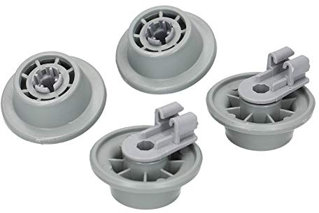 4x Korbrollen Set mit Rollenhalter Geschirrspüler Spülmaschine Unterkorb für Bosch Siemens 00611475 Küppersbusch 436718