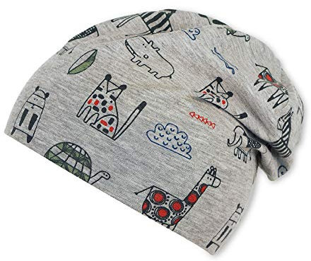 Sterntaler Baby-Jungen Slouch Beanie Hat Mütze, Grau (Silber 513), XXXX-Large (Herstellergröße: 49)