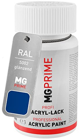 MG PRIME RAL 5002 Bleu outremer/Ultramarine blue brillant stylo retouche 50ml à séchage rapide