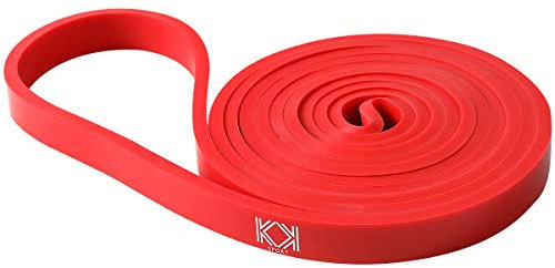 KK Resistance bands for men and women fitness band (15 – 35 lbs) pull up resistance bands Suitable for home, gym workout exercise flexibility and strength training. (Red: 15 – 35 lbs)