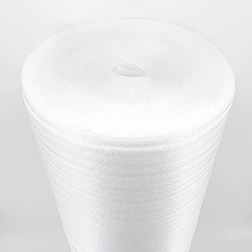 Haus Schaumfolie Trittschalldämmung 2mm/3mm, 50m², Polyethylen (PE), 1,0m x 1,0m, Dämmung, Für Fußbodenheizung geeignet, Schlaggeräuschreduzierung ca. 18dB/20dB