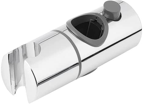 Nicoone Soporte de Ducha de Mano, Soporte Ajustable Para Cabezal de Ducha ABS para un Riel Elevador de Ducha Redondo Estándar de 25 mm