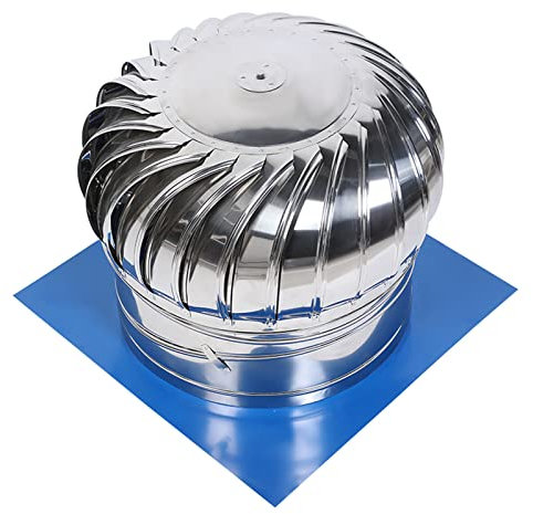 ZXCASDF Drehbarer Kugelaufsatz,Edelstahl Kaminaufsatz,Dachventilator Edelstahl,Rohrabdeckung Aspirator,Schornsteinaufsatz,Lüftungsaufsatz Ofen,Schornsteinabdeckung,400mm
