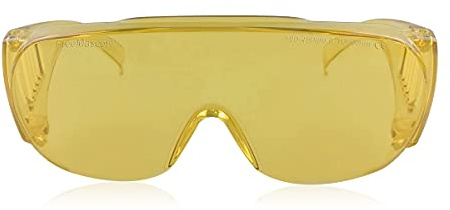 FREEMASCOT OD 6+ 190nm-450nm / 10600nm Wavelength UV Light & CO2 Laser Safety Glasses for 405nm, 445nm, 10600nm,10.6um CO2 Laser Safety Goggles