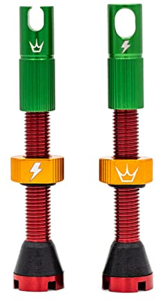 Peaty's x 50 to 01 (MK2) Tubeless Valves, 42mm, Rasta