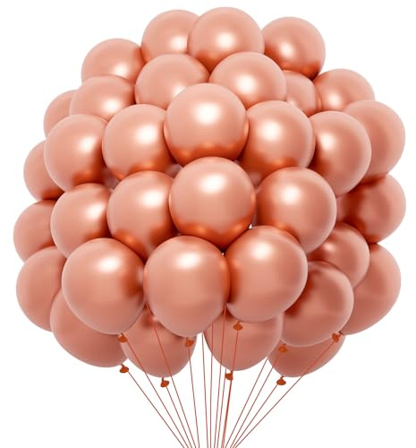 Luftballons Rosegold 60 Stück Luftballons Rosa Hochzeit Luftballon Metallic Ballons Geburtstag Dekoration Bunte Luftballons Geburtstag Mädchen Pinke Luftballons Geburtstag Ballon Dame Rosegold