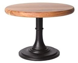 Kuchenständer, Kuchenteller, Holzplatte, Metall, hohe Basis, Cupcake-Form, Kuchen-Dessert-Zubehör, Hochzeitstablett, Dekoration, Präsentation, Kuchen-Werkzeuge, Kuchenteller, Süßigkeiten-Cupcake-Dess