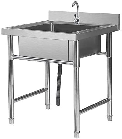 Handwaschbecken für die Küche, Edelstahl-Gewerbeküchenbecken, Handwaschbecken für die Gastronomie mit Wasserhahn für die Küche