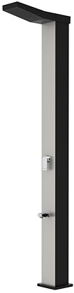 STEINBACH Douche Solaire Deluxe - 049020Y - Douche de Jardin Massive avec réservoir en Aluminium de 40 L et pommeau de Douche Mega au Design étroit - 208 cm de Haut