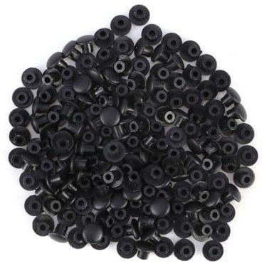OUNONA 100pcs Hinge Screw Covers Hinge Plate Decorative Covers for Cabinet Door Drawer Window Cupboard