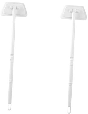 BESTOYARD 2St Badebürste sanitärreiniger Hygiene Reiniger bodenwase Fleckenentfernung Window Cleaners Reinigungsbürste Badezimmerreiniger praktische Badezimmerbürste Bodenreiniger Abs Weiß