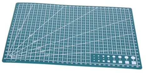 BELLIFFY Bastelunterlage Selbstheilend A4-schnittmatte Drehbar Nähunterlage Für Handwerk Schneidematte Mit Raster Bastelmatte Rutschfest Künstler-schneidematte