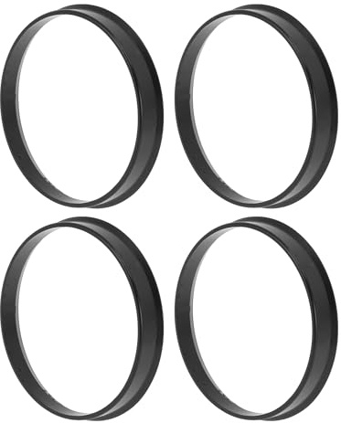 TUCKBOLD Bagues De Centrage De Moyeu De Roue 4 Pièces Absorbant Les Chocs | Polycarbonate, Noir, 69,6 Mm OD À 66,6 Mm ID, 10 Mm Épaisseur, Remplacement Direct, Pour Voiture, Résistant À La Chaleur