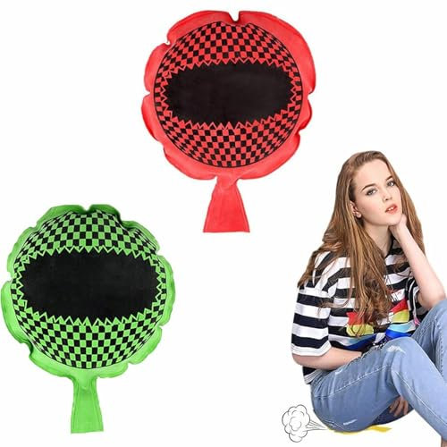 Rakiuty Coussin en Forme de Caca,Coussin Péteur,Jouet de Farces Drôles,N'éMettra Pas de Mauvaises Odeurs,aux Farces et Divertissements pour Adultes,2 Pièces (Vert + Rouge)