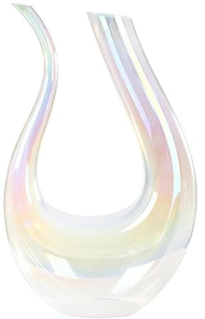 Carafes 1000ml/33.8oz Red Wine Decanter,Thickened Lead-Free Crystal Glass U Shape Wine Carafe,Modern Wine Accessories for Table Decoration Wine Decanter