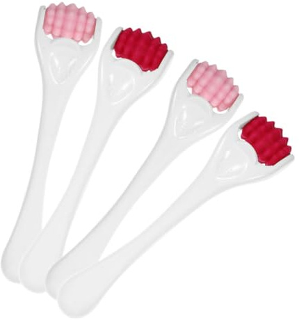 Homoyoyo 4 Stück-pack Silikon Gesichtsroller mit Einzigartiger Form Wiederverwendbar zur Hautstraffung und Gesichtsmassage Schönheitswerkzeug für Augen und Nackenmassage