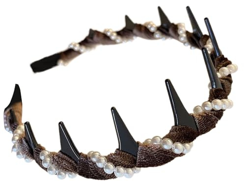 Pettine per capelli da sposa non scivolante, per donne | Fasce per capelli ondulati | Accessori per capelli ondulati | Accessori per capelli di perle alla moda