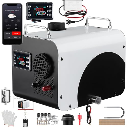 ISINEVER 8KW Diesel Standheizung 12V 24V 230V Luft Dieselheizung Air Diesel Standheizung für Wohnmobil, Auto & LKW – mit Bluetooth APP LCD-Display, AC/DC Netzteiladapter Schnelles Aufheizen 2025