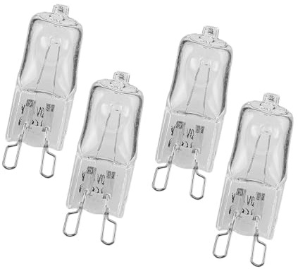 ciciTree 4Pcs G9 Base 40W 230V 500°C Oven Halogen Capsule Light Lamp Bulbs