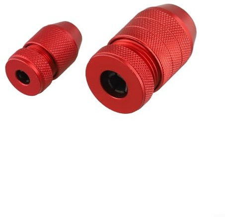 Set di punte regolabili per la lavorazione del legno, confezione da 2 collari in lega di alluminio con bloccaggio sicuro, adatto a punte da 2-5 mm e 6-11 mm, per legno M (2 pezzi)