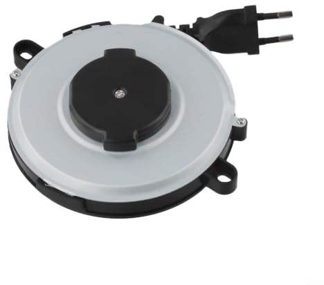 Enrouleur de câble rétractable automatique 2 fils 0,75 mm² 1,8 m avec boîtier de protection en ABS pour camping extérieur bureau 220 V à 2500 W Blanc