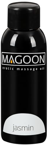 Magoon Jasmin Massage-Öl - sinnliches Qualitäts-Öl für Frauen und Männer, für ein reibungsloses Sex-Vergnügen, verführend, hautfreundlich, 100 ml