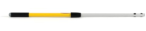 Rubbermaid Commercial Products HYGEN Quick-Connect Teleskopstiel 50–100 cm Gelb – Leichter Verlängerungsstiel für professionelle Reinigung und Staubwischen – FGQ74500YL00